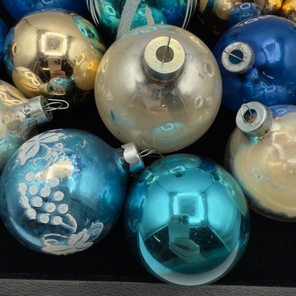 Vintage Mercury Glass Christmas Ornaments Rauch Made in USA - Picture 8 of 15